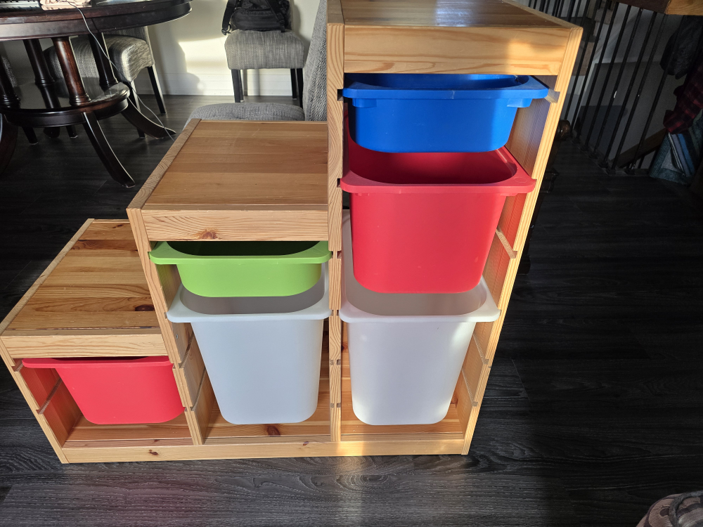 IKEA TROFAST Storage Unit with Bins