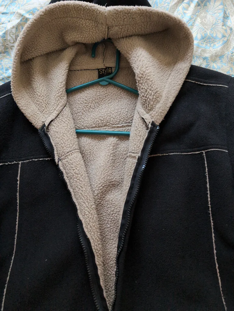 Black Fleece Lined Hoodie thumbnail