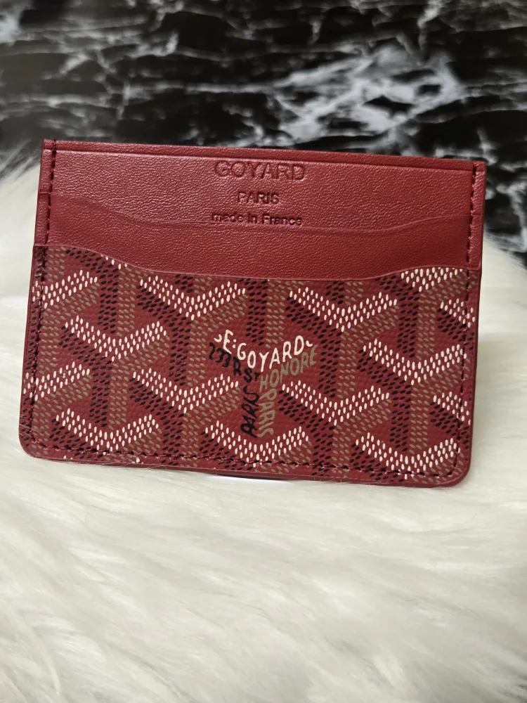 Goyard Red Card Holder *new