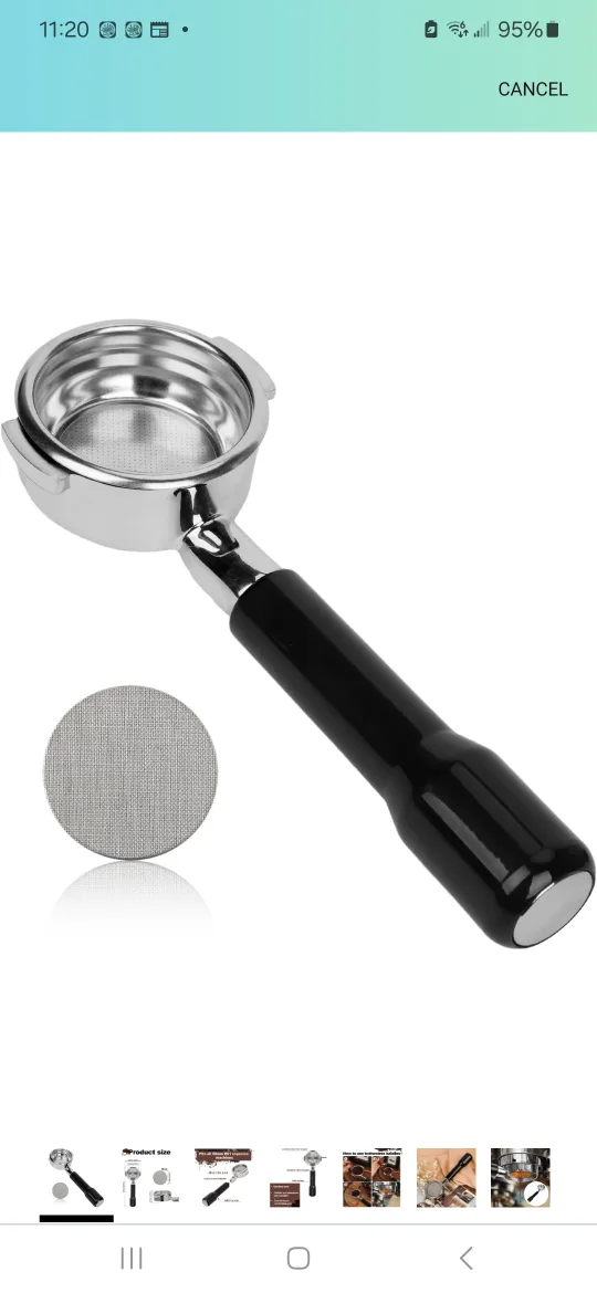 Espresso Portafilter with filter basket 304 image indicator(3)