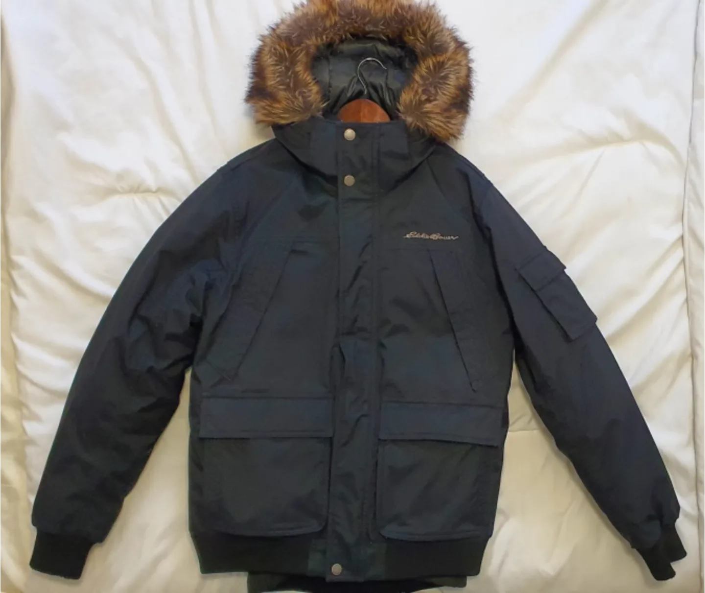 Eddie Bauer Winter Jacket with Fur Hood thumbnail
