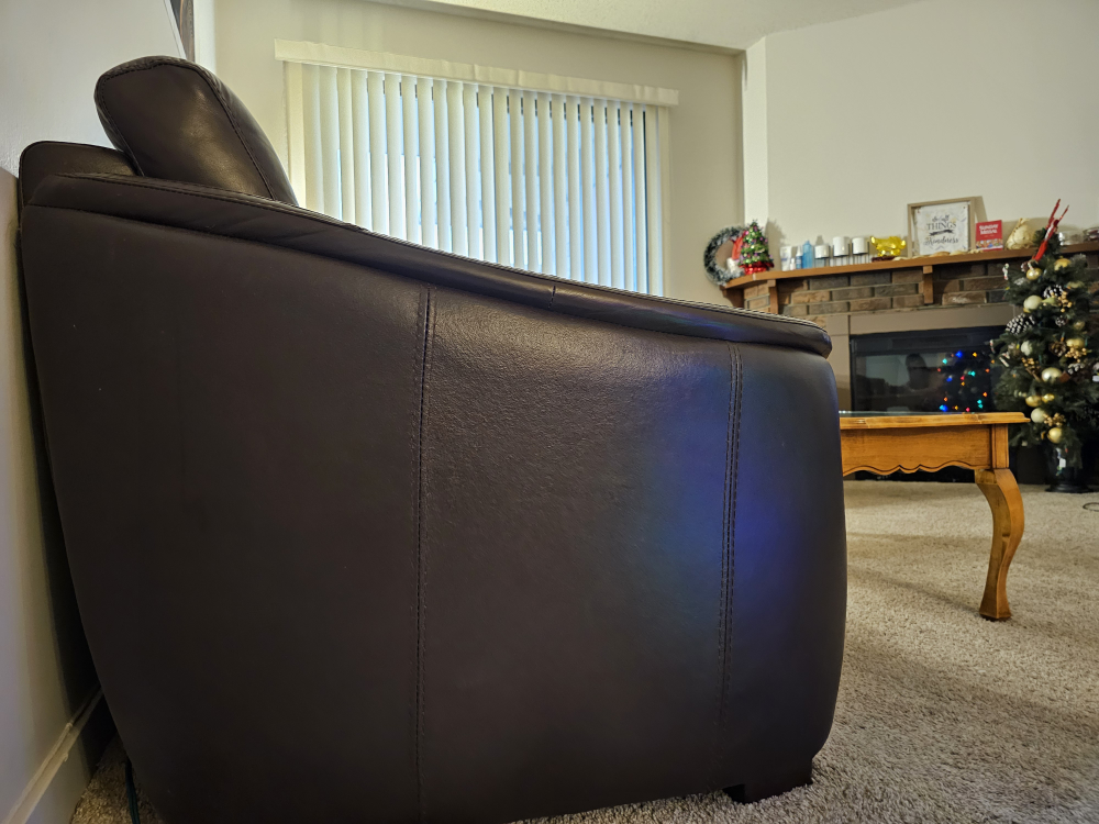 Brown Leather Sofa - photo 2