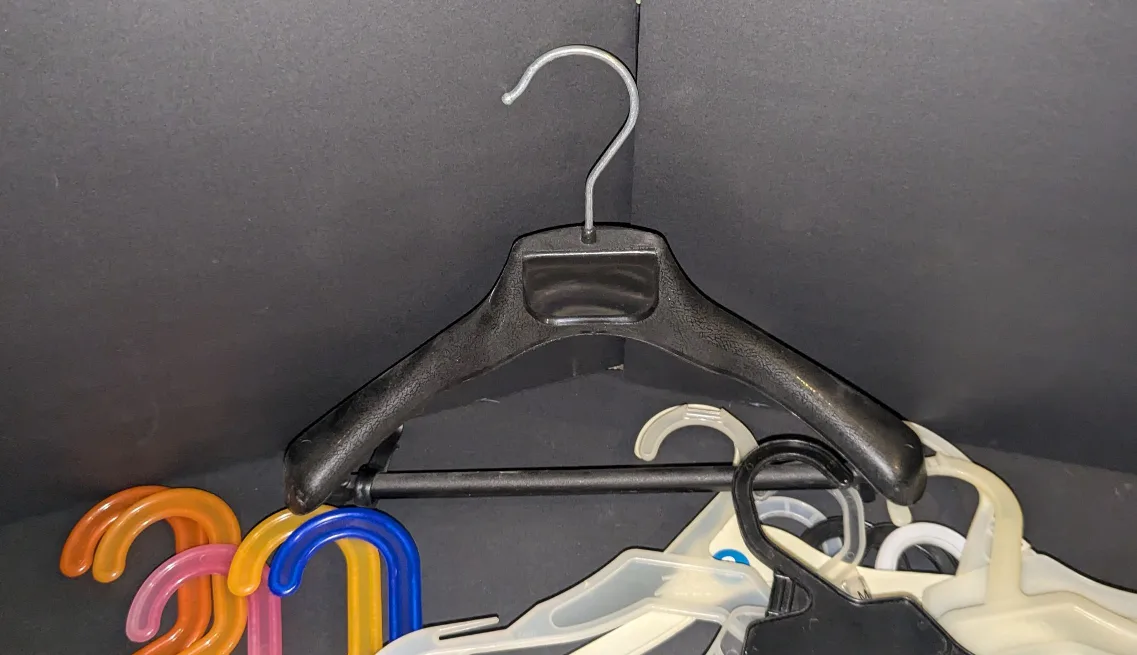 Lot of 50 Plastic Clothing Hangers - Child Size #freecycle image indicator(5)