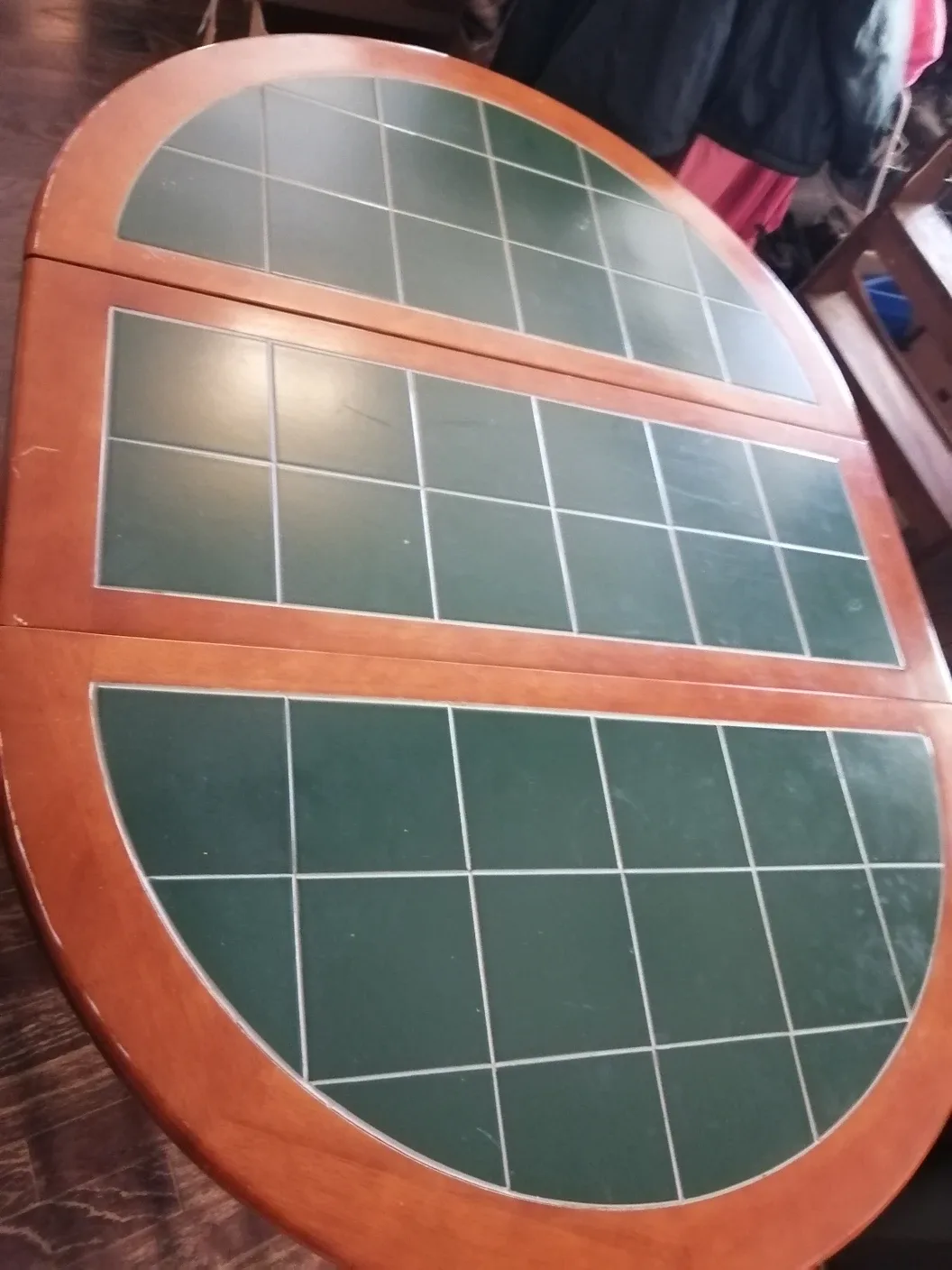 Green Tile Top Round Table image indicator(3)