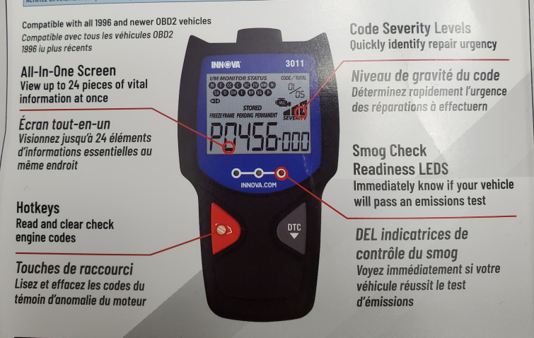Innova 3011 OBD2 Code Reader - photo 2