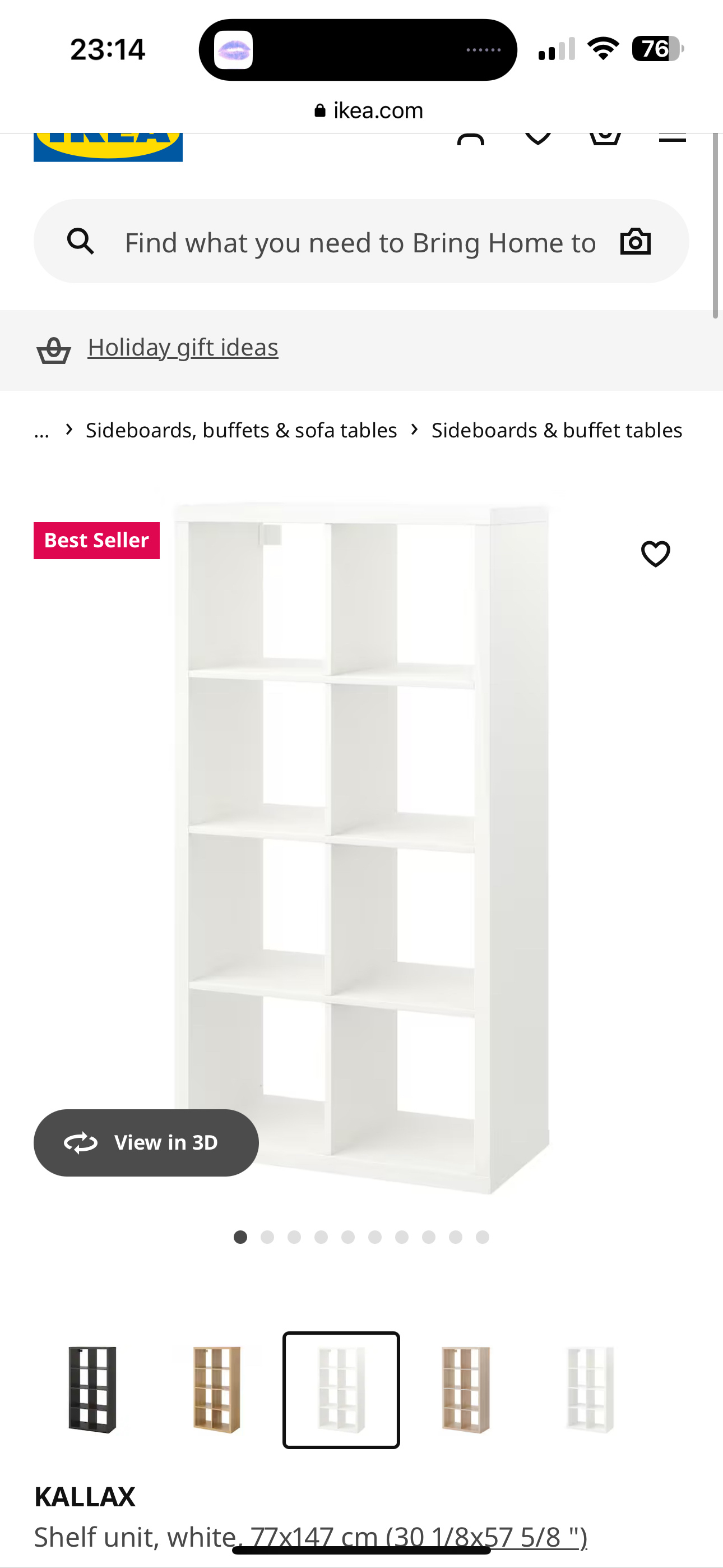 Ikea kallex unit 4x2 with drawers