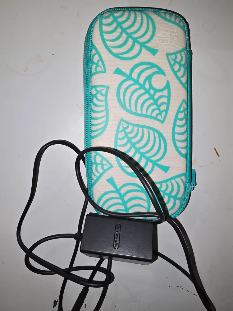 Yellow Nintendo Switch Lite with Animal Crossing Case image indicator(5)