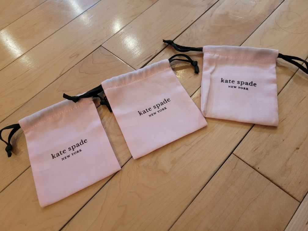 Kate Spade Pink Drawstring Bags