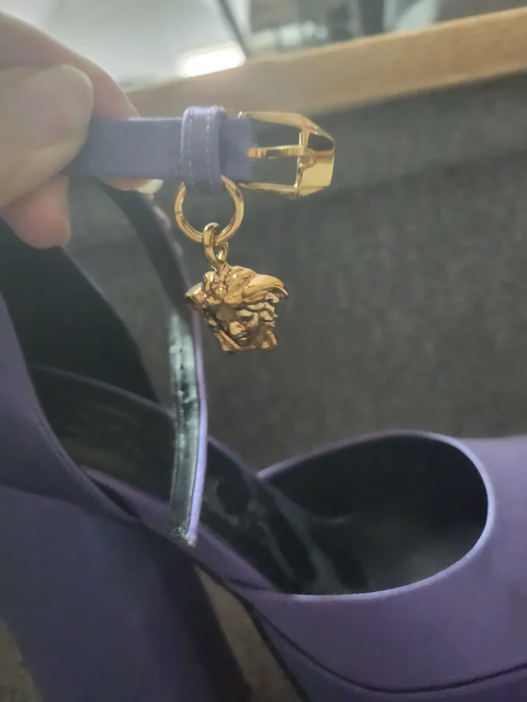 Versace Lilac Platform Heels image indicator(4)