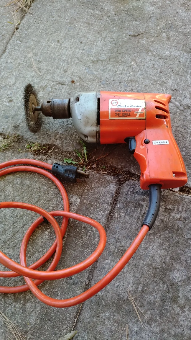 Vintage Black & Decker Two Speed 1/4" Drill image indicator(2)