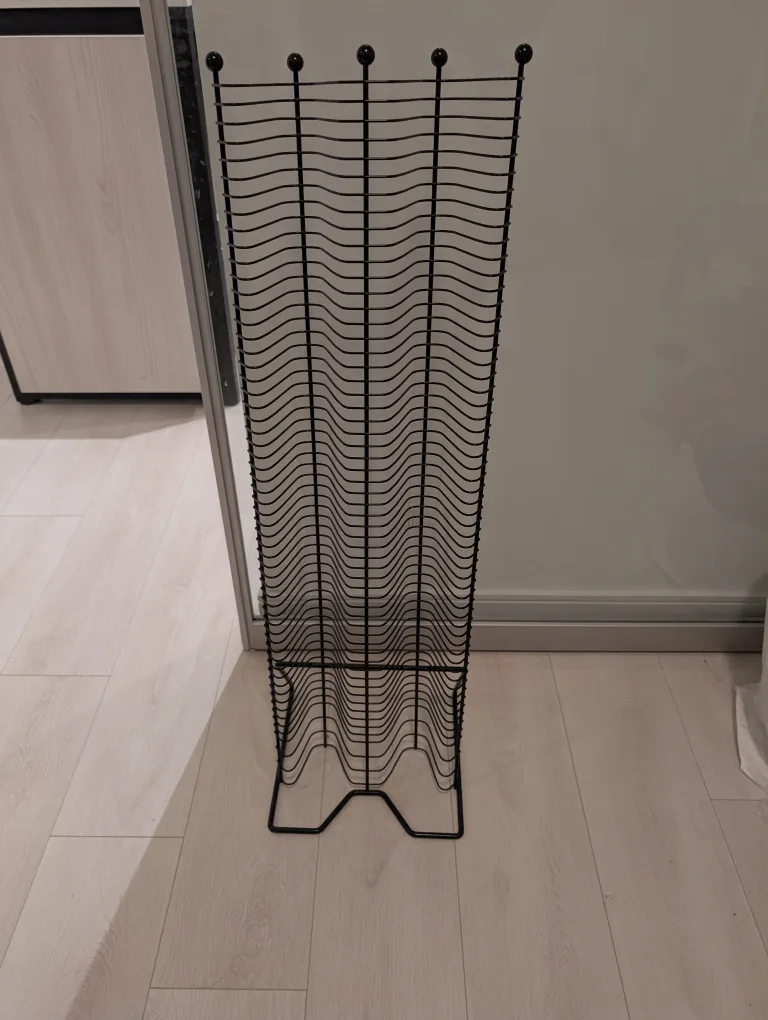 Black Metal CD Storage Rack thumbnail