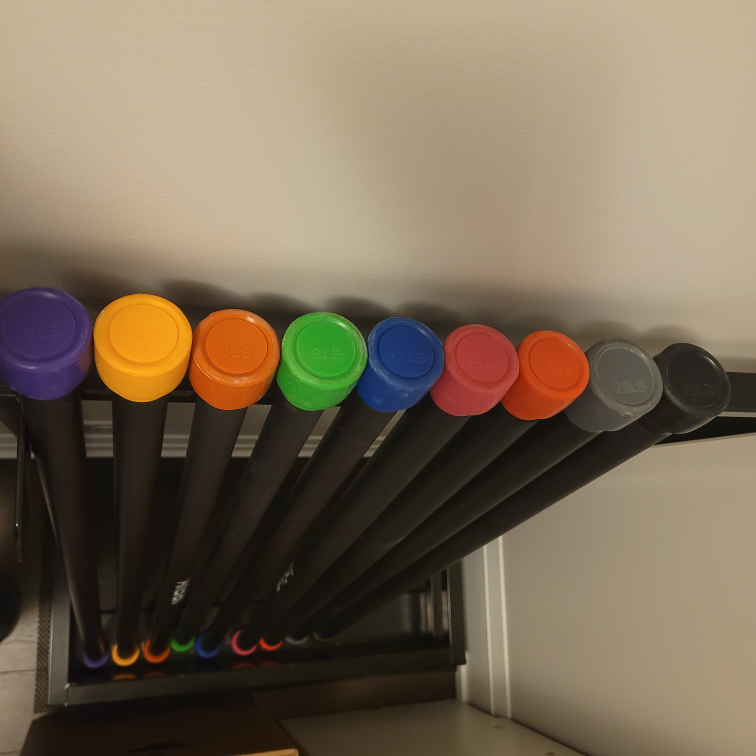 Amstaff / 2-25lbs Body Bars Set w/ Storage Rack - photo 2