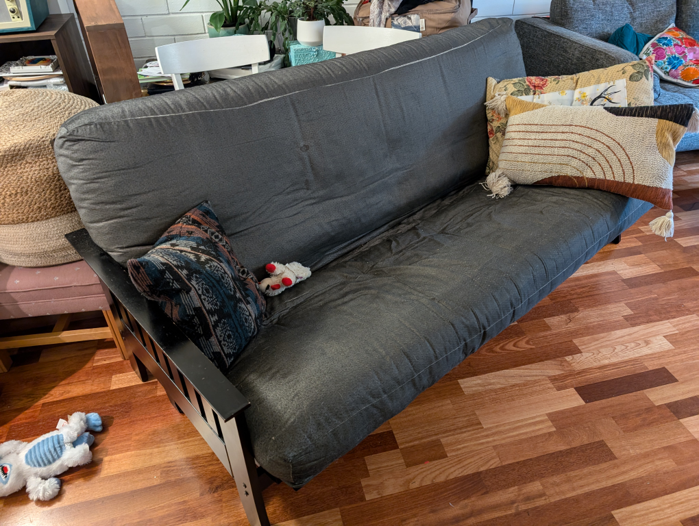 futon with frame