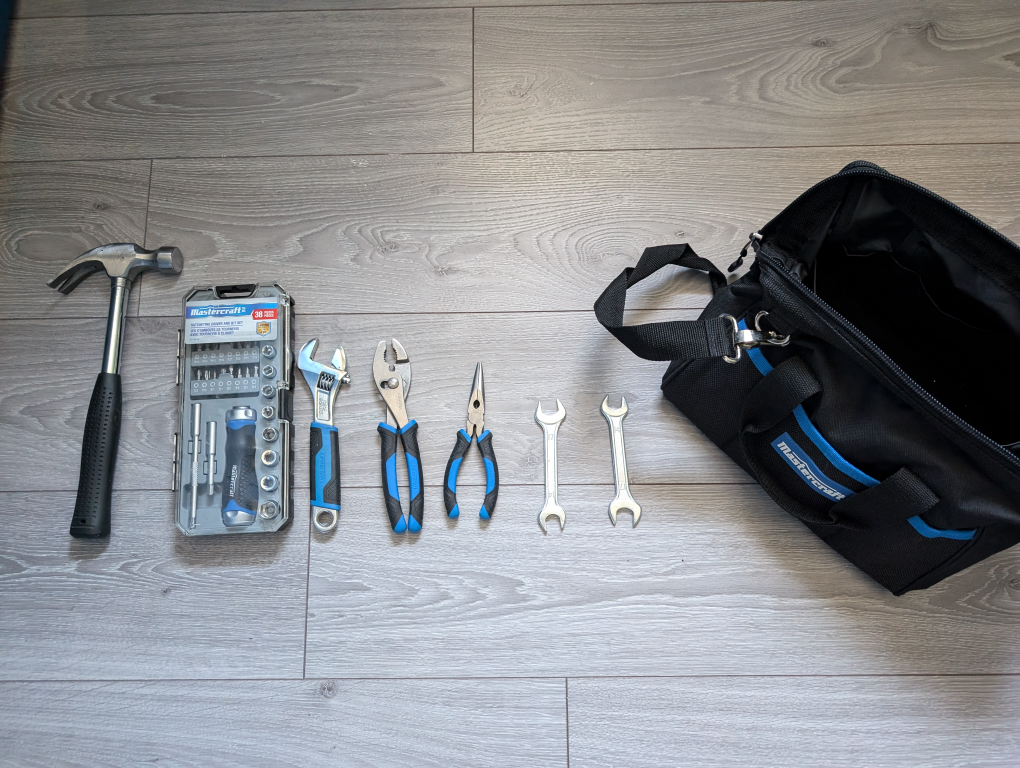 Mastercraft Tool Bag and Tool Set