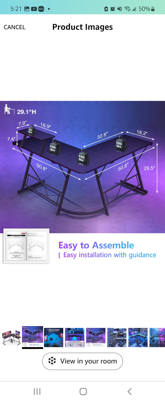 L-Shaped Desk - photo 2