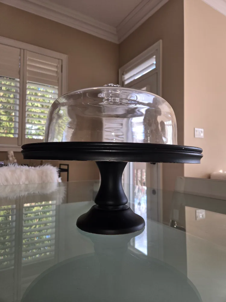 Black Wooden Cake Stand 🎂 image indicator(2)