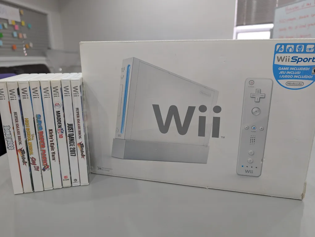 Wii Console with 8 Games & Accessories thumbnail