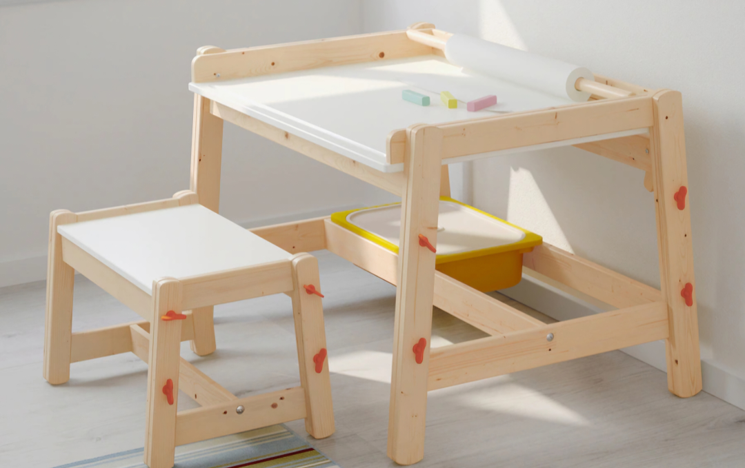 Kids Art Table with Stool
