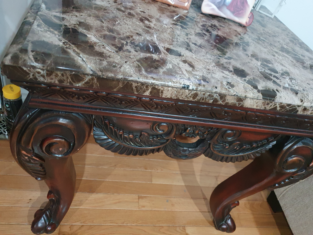 Marble Top Coffee Table Set - photo 3