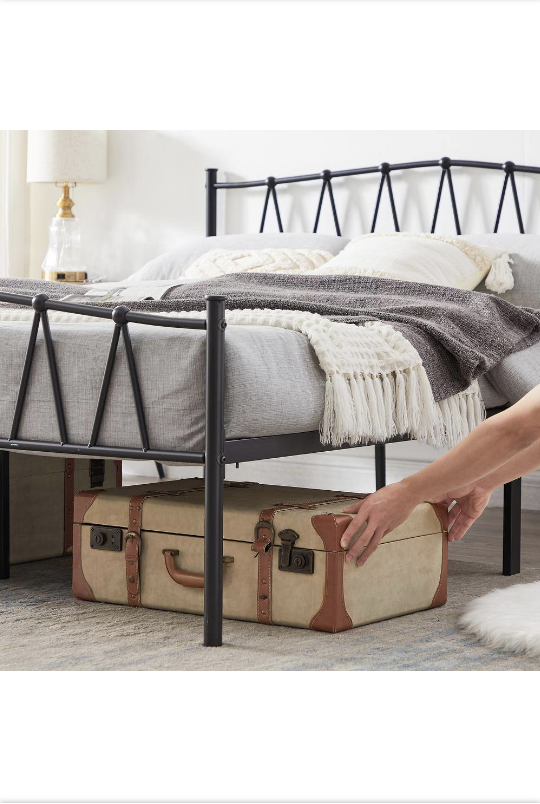 Bed framBlack Metal Frame - photo 2