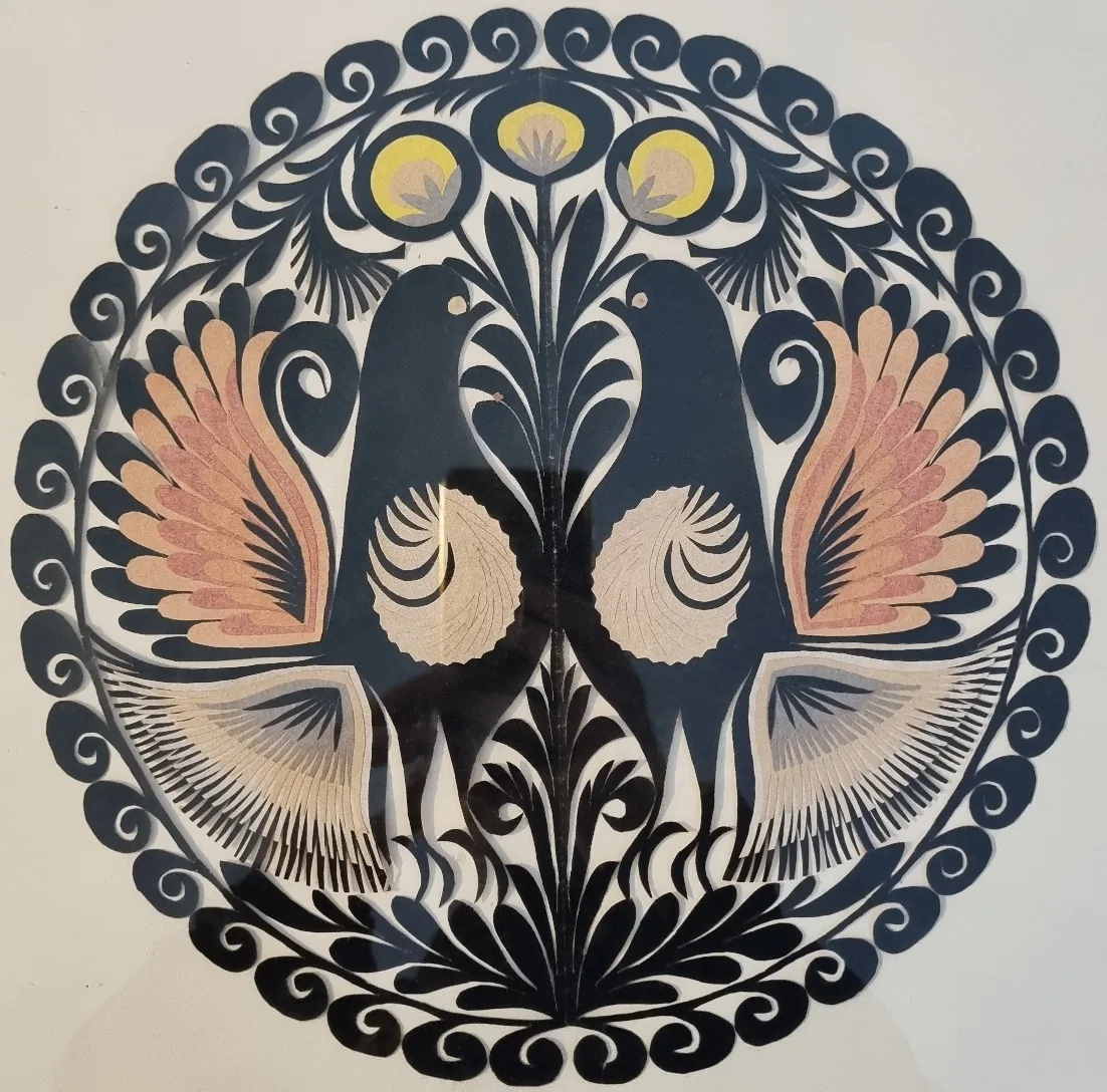 Framed Folk Art Paper Cutout image indicator(2)