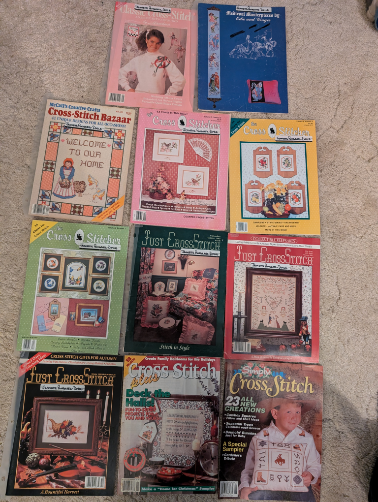 Set 6 -  11 Cross Stitcher Magazines