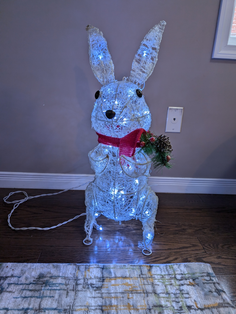 Light Up Christmas Bunny Decoration - photo 2