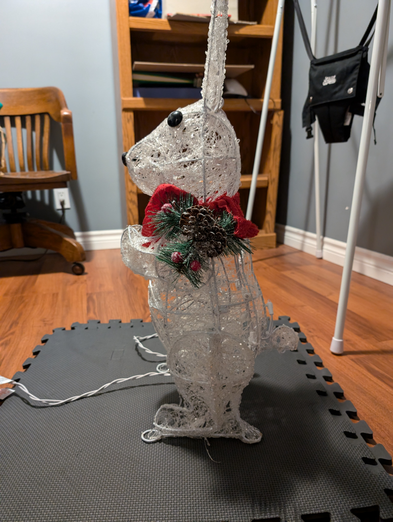 Light Up Christmas Bunny Decoration - photo 3