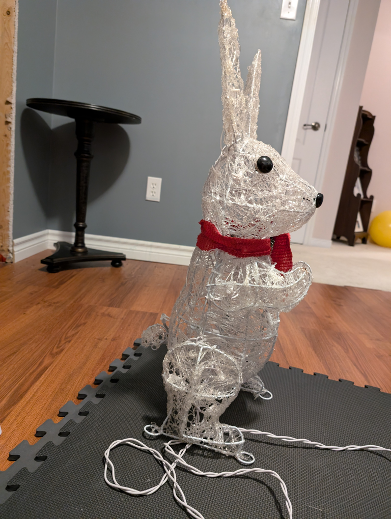Light Up Christmas Bunny Decoration - photo 4