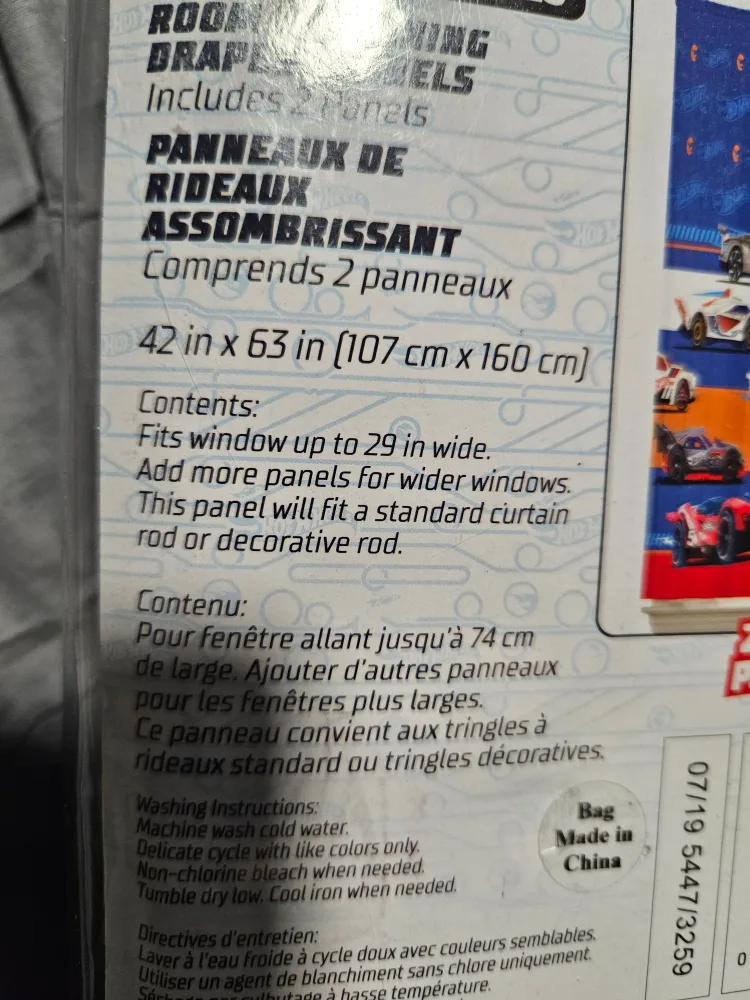 Hot Wheels Room Darkening Drapery Panels image indicator(5)