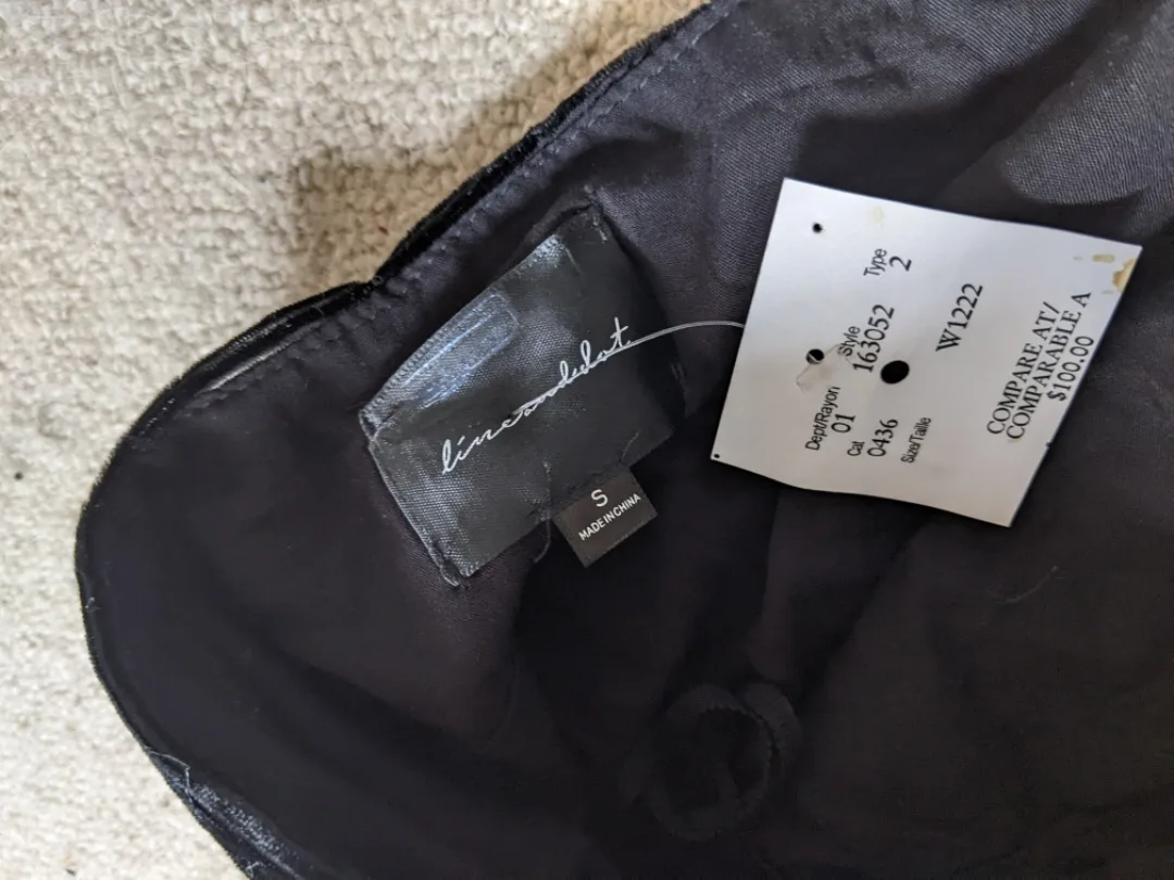 New Backless Black Corduroy Jumpsuit image indicator(4)