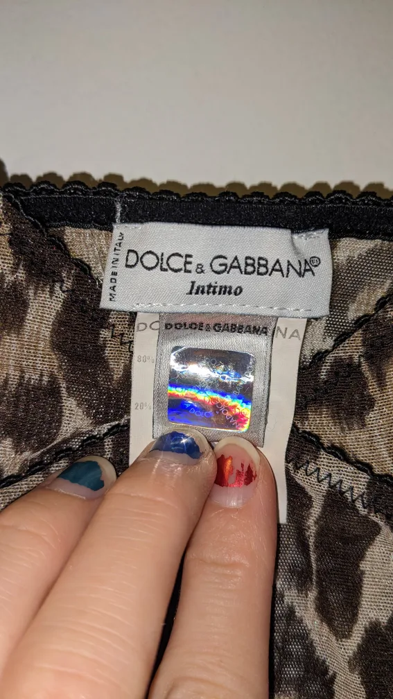 very rare 90's vintage d&g🐆leopard slip + matching freebies❣ image indicator(5)
