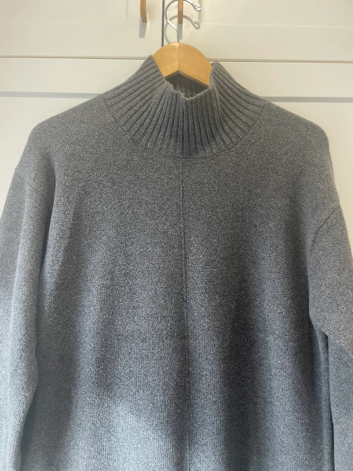 Banana Republic Grey Turtleneck Sweater Dress image indicator(4)