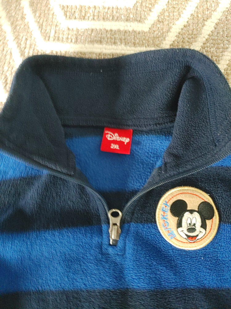2 Disney Mickey Mouse Striped Fleece Pullover - photo 2