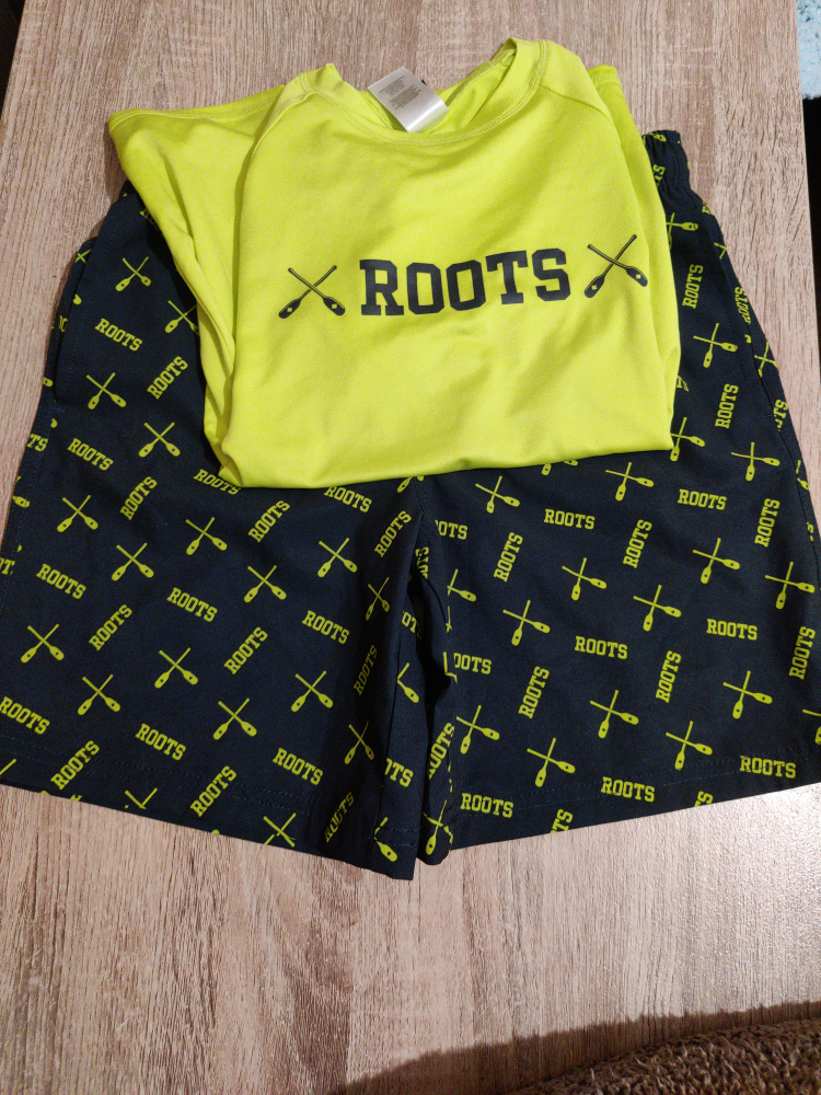 Roots shirt and shorts