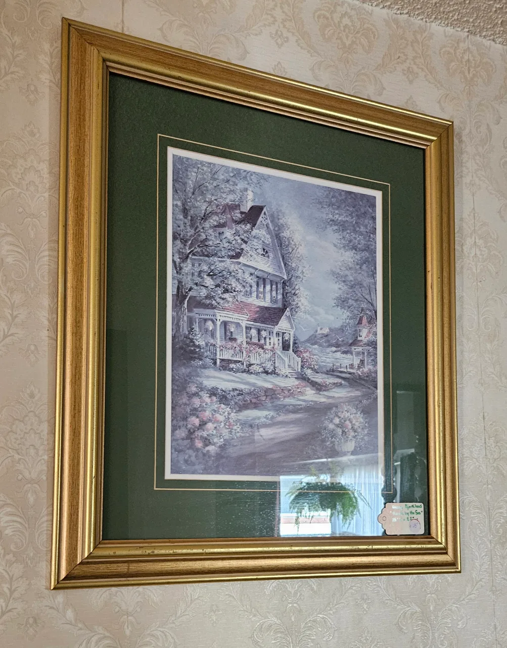 Vintage "House by the Sea" Framed Print image indicator(4)