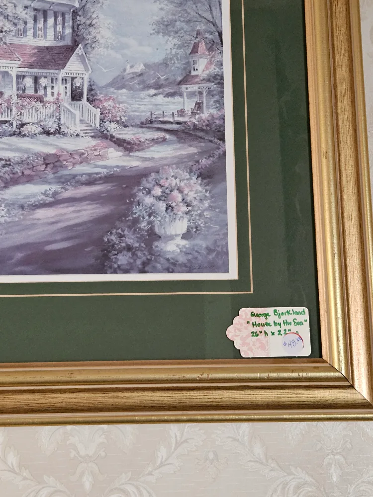 Vintage "House by the Sea" Framed Print image indicator(5)