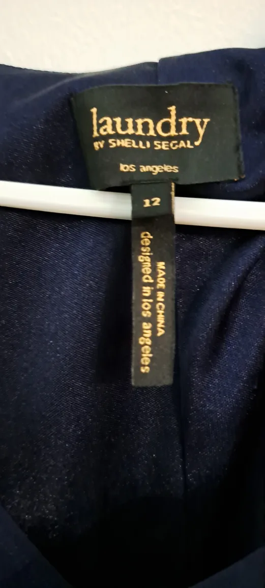 Laundry by Shelli Segal Navy Dress Size 10 image indicator(2)