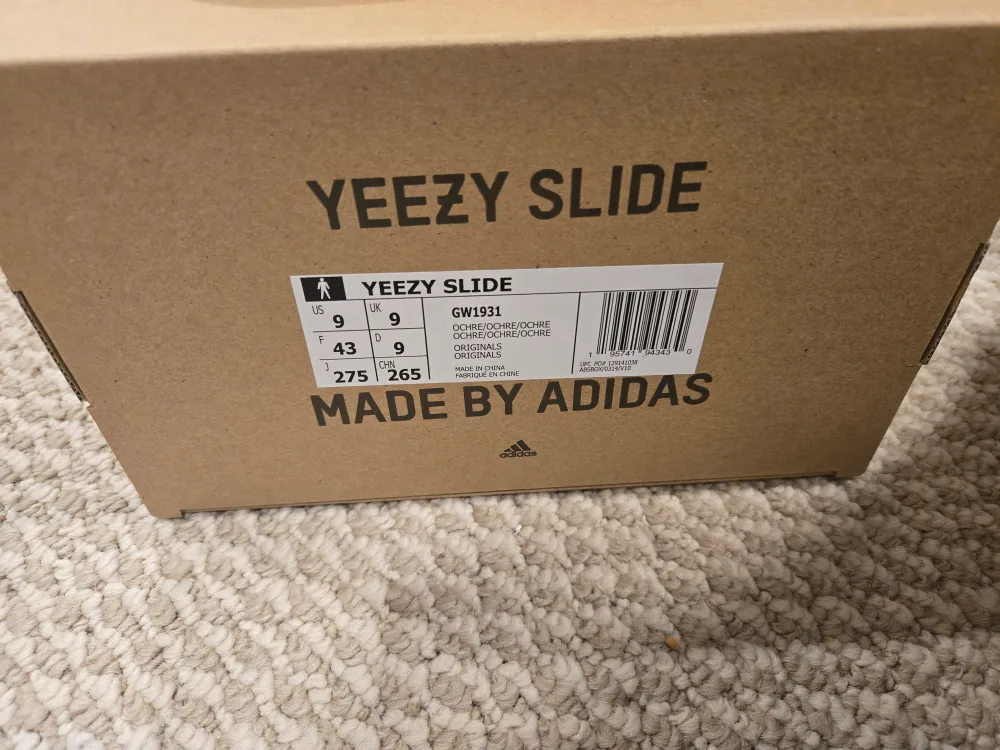 Adidas Yeezy Slide Ochre sz 9 DS image indicator(2)