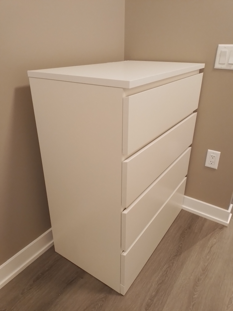 IKEA Malm 4 Drawer Dresser in white - photo 2