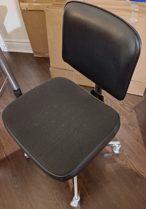 Black Office Chair with Wheels