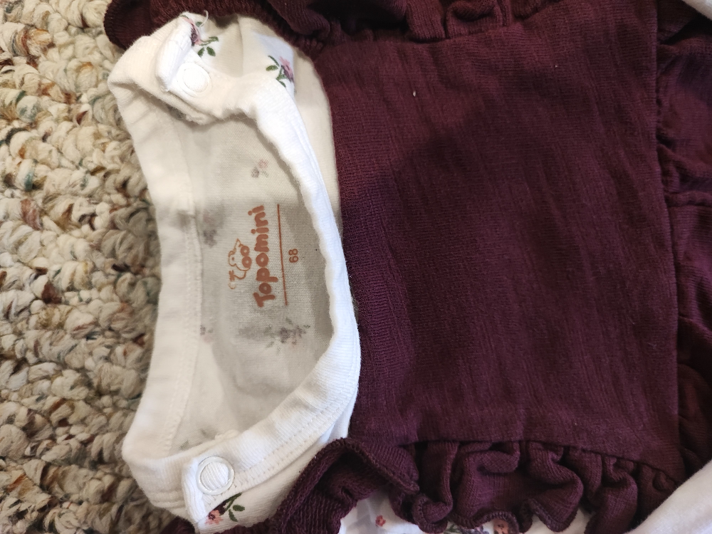 Topomini Baby Girl Overall & Bodysuit Set - photo 2