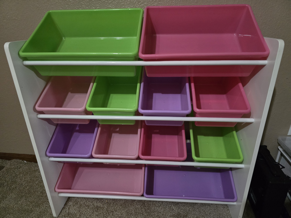 Toy Storage Organizer with Bins