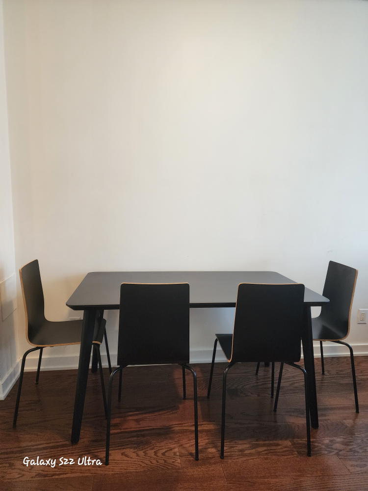 Black Dining Table Set with 4 Chairs - photo 3