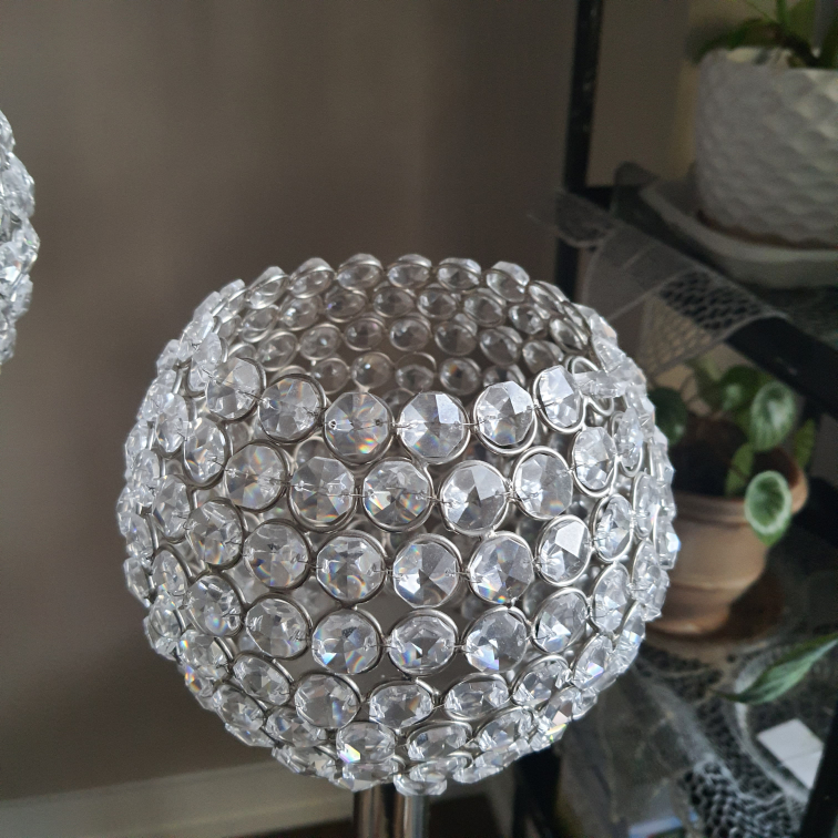 Elegance 25" Sparkle Crystal Ball Candle Stand - photo 4