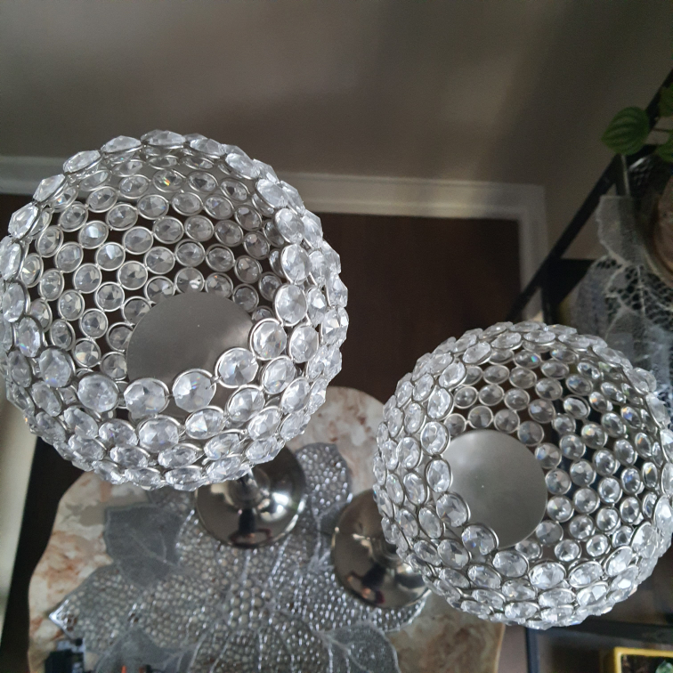Elegance 25" Sparkle Crystal Ball Candle Stand - photo 5