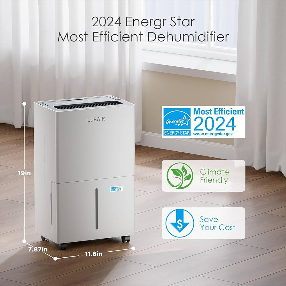 LUBAIR 50 Pint Dehumidifier with Energy Star - photo 2