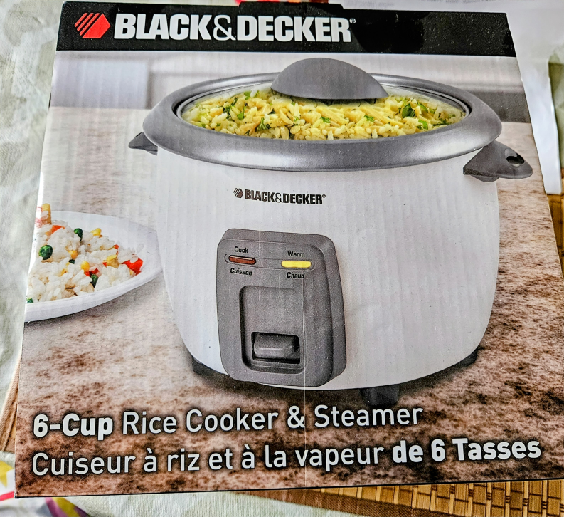 Black & Decker 6-Cup Rice Cooker & Steamer