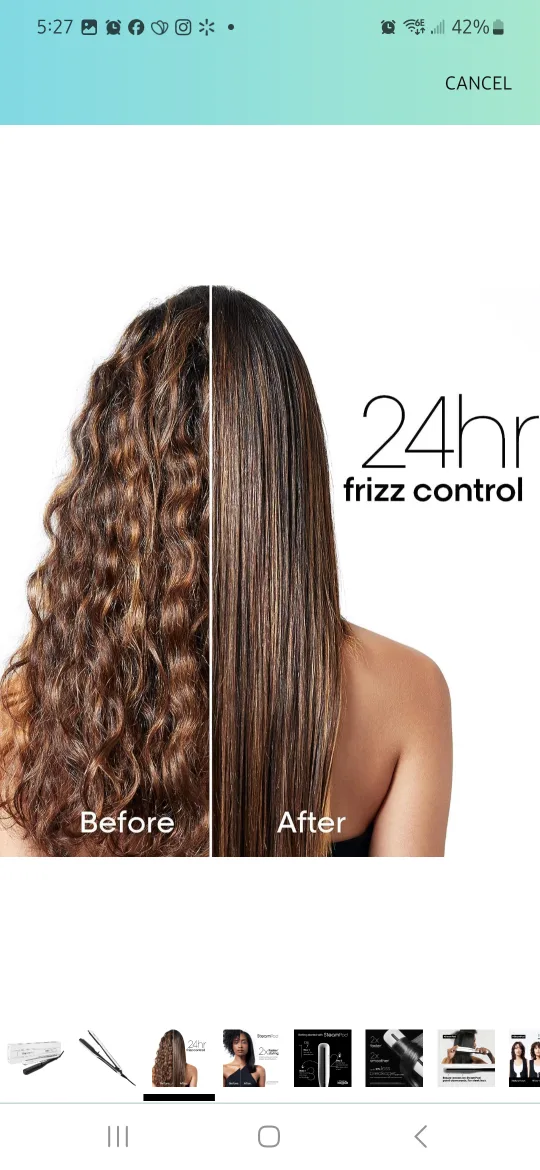 L'Oreal  SteamPod 3 Hair Straightener image indicator(2)