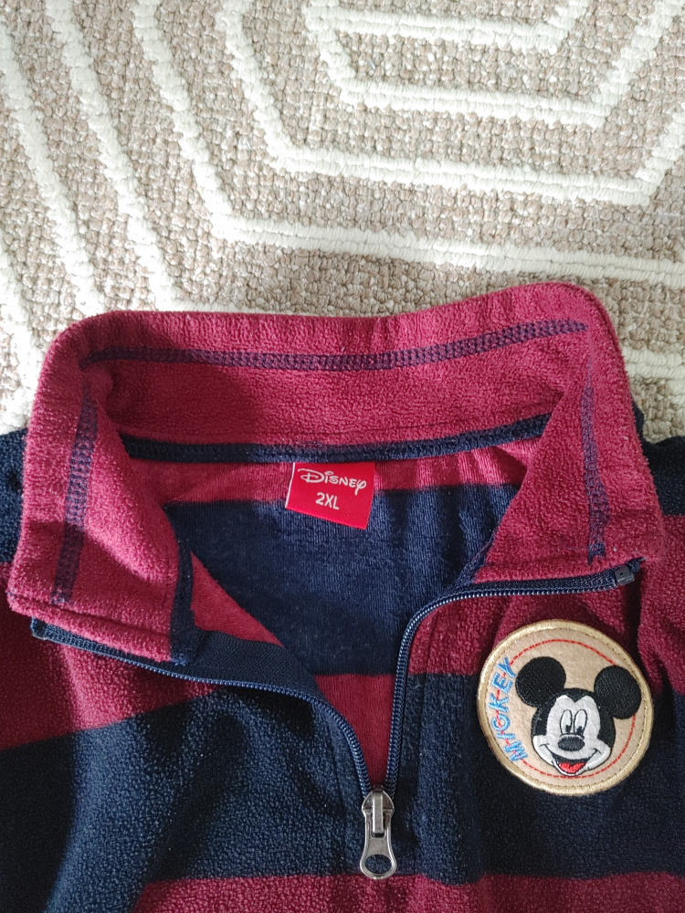 2 Disney Mickey Mouse Striped Fleece Pullover - photo 4